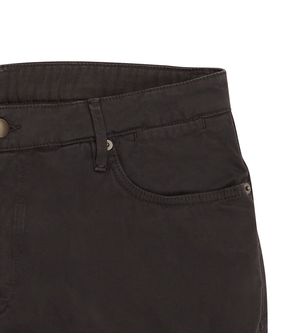 Dark Brown Broken Twill Five Pocket Pant - LUCKY LAST