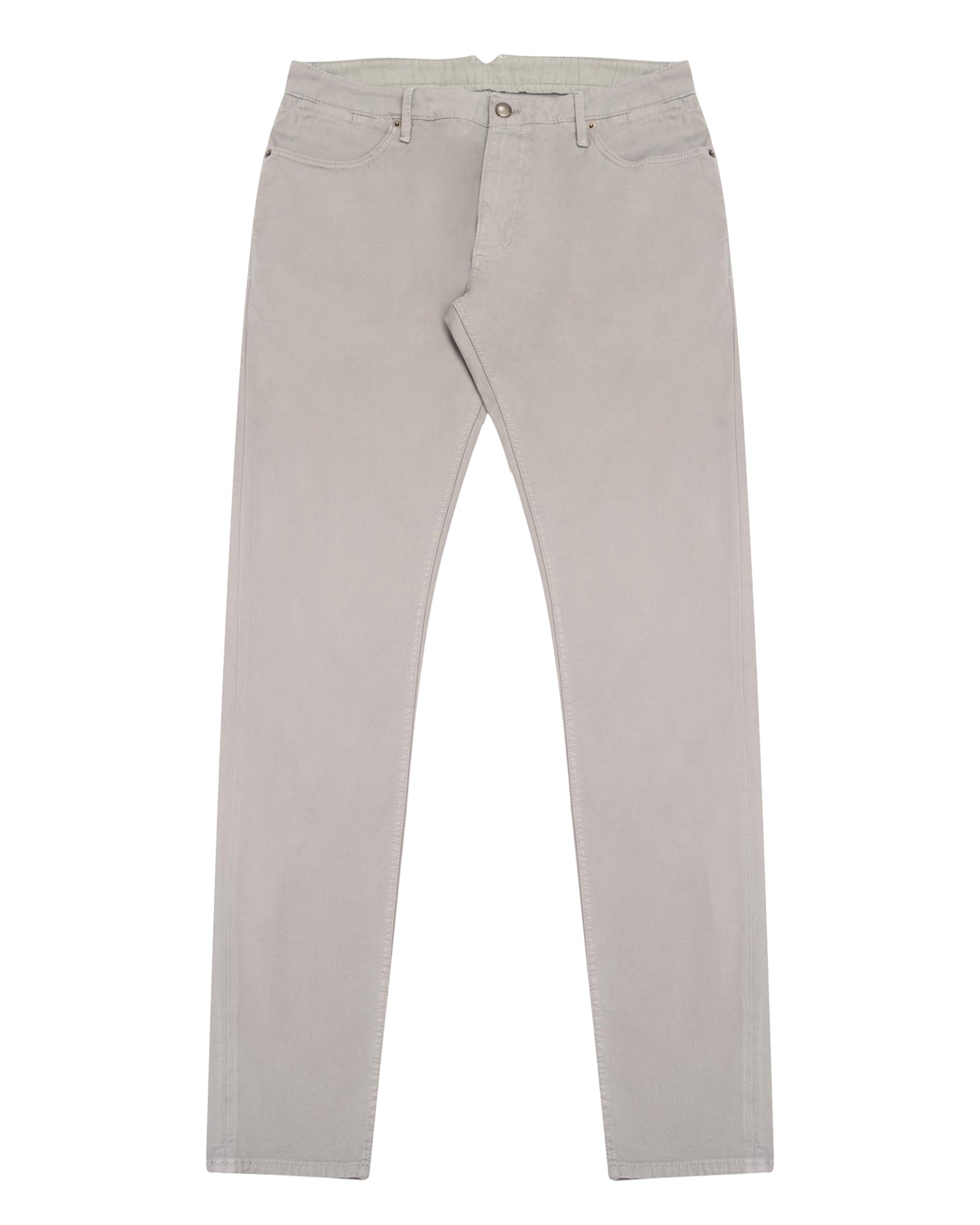 Dove Grey Broken Twill Five Pocket Pant - LUCKY LAST