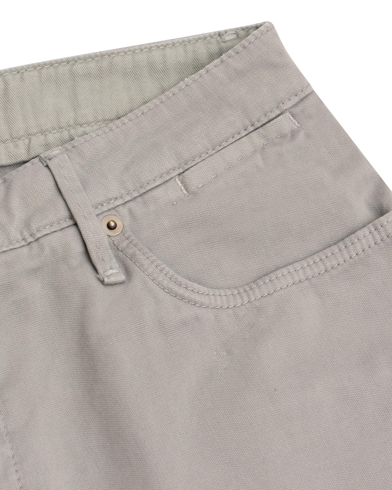 Dove Grey Broken Twill Five Pocket Pant - LUCKY LAST