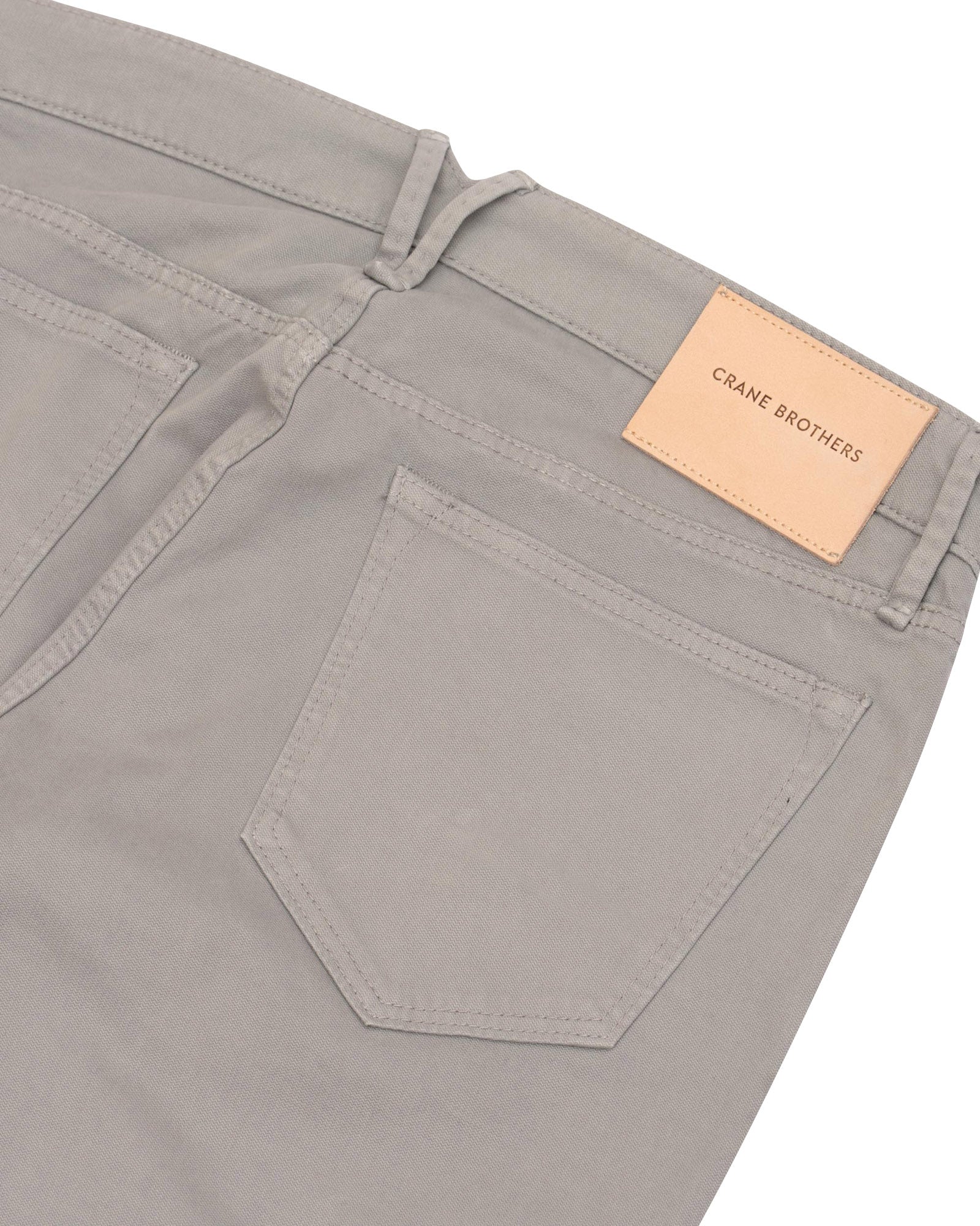 Dove Grey Broken Twill Five Pocket Pant - LUCKY LAST