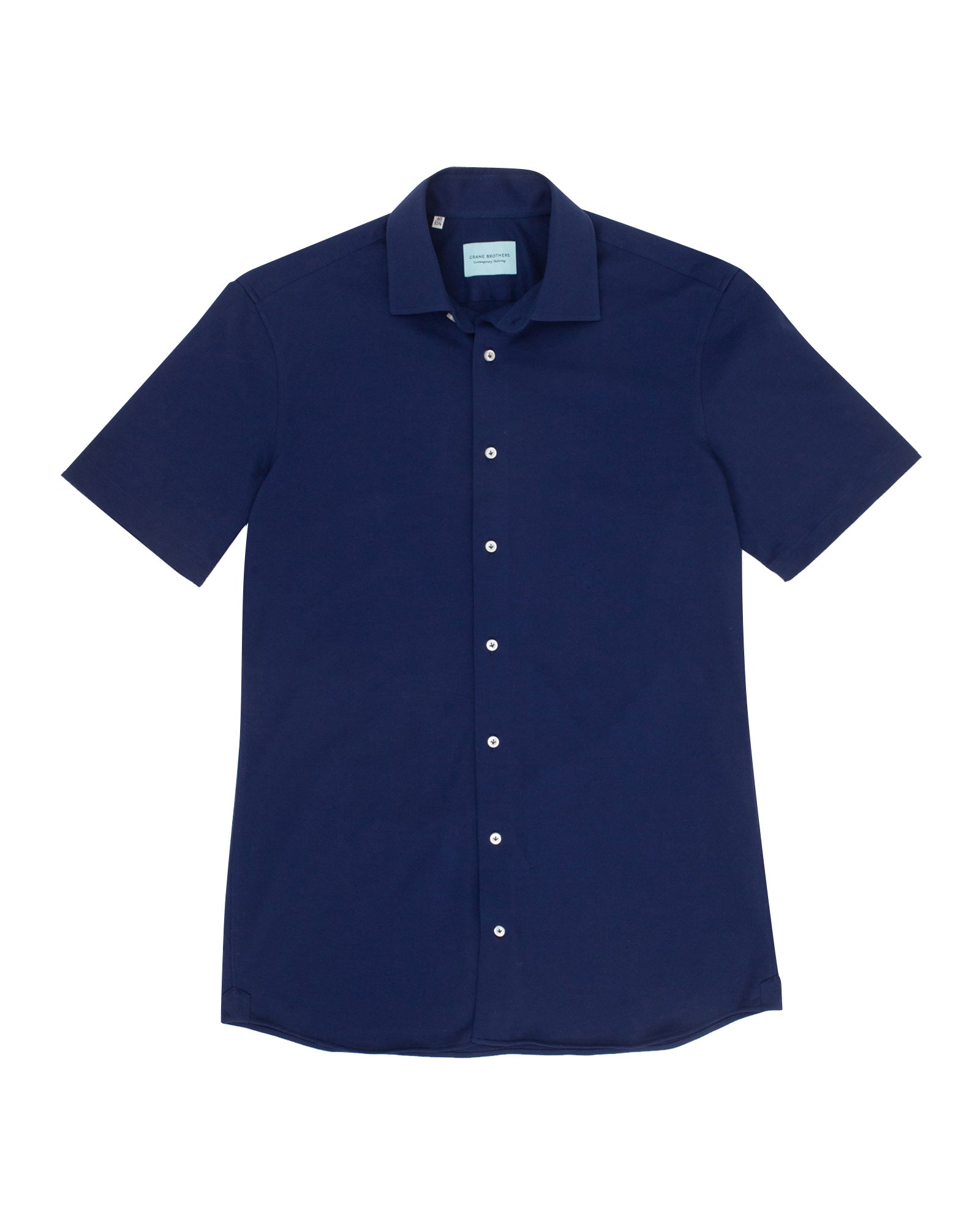 Cotton Pique Short Sleeved Shirt - Royal Blue LUCKY LAST