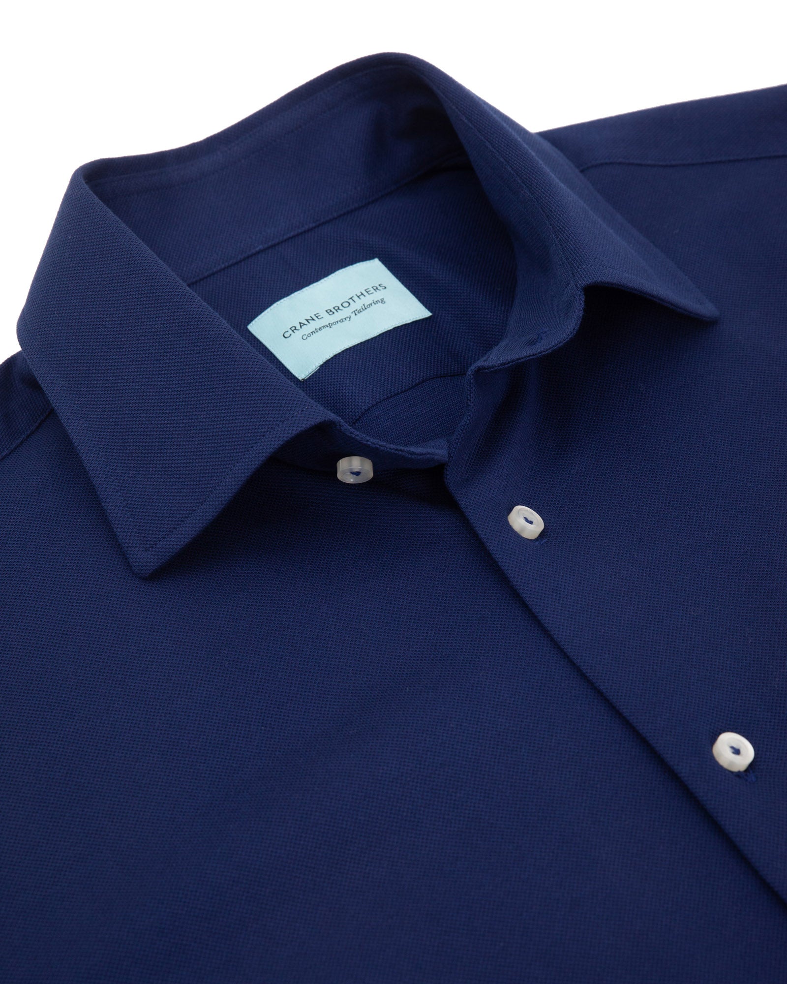 Cotton Pique Short Sleeved Shirt - Royal Blue LUCKY LAST