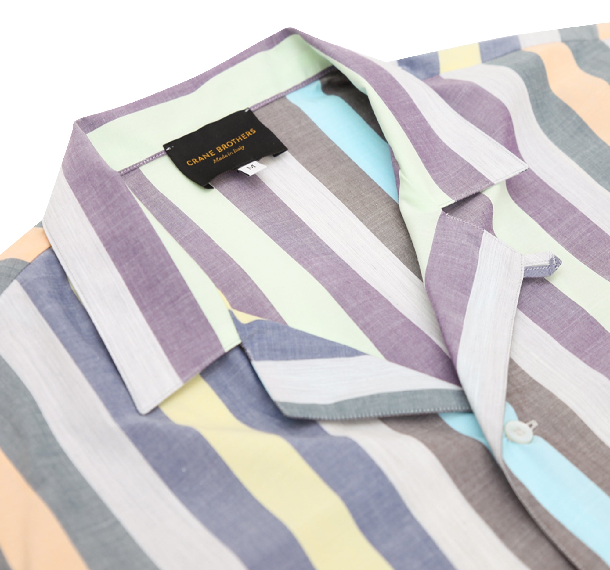 Pastel Multi Stripe Camp Collar Shirt - LUCKY LAST