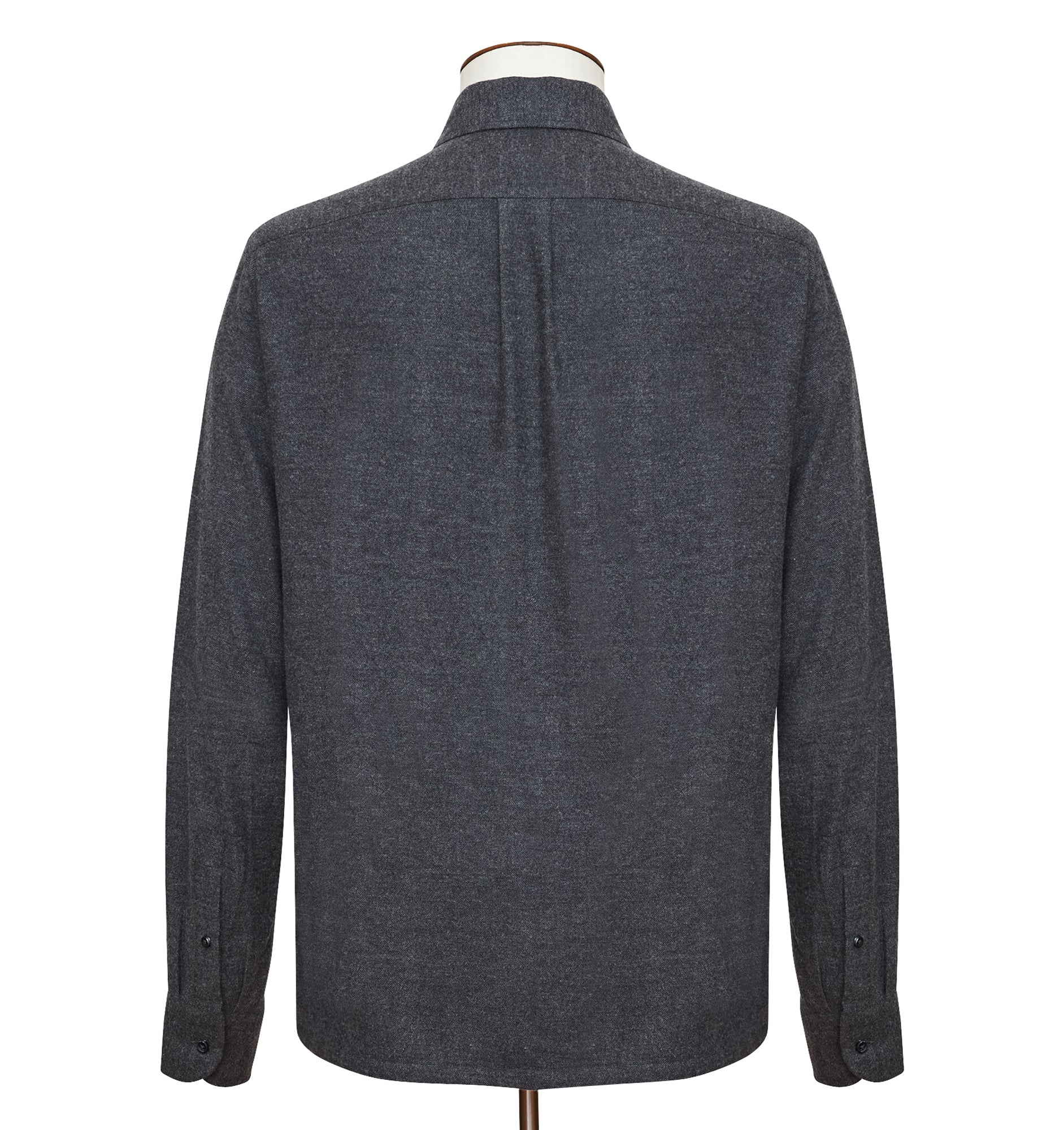 Herringbone Flannel Overshirt - Charcoal  LUCKY LAST