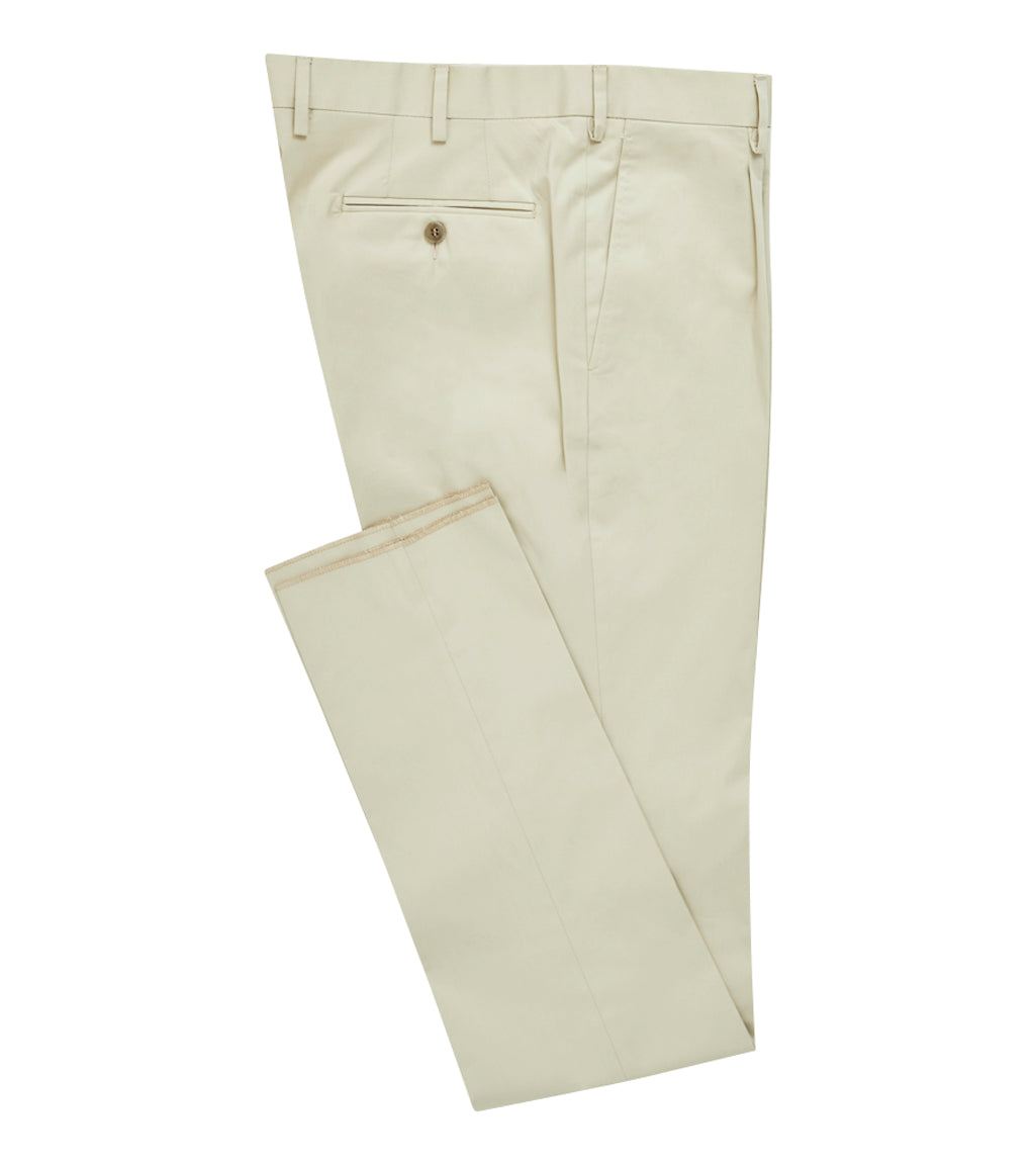 Khaki Cotton Chino - LUCKY LAST