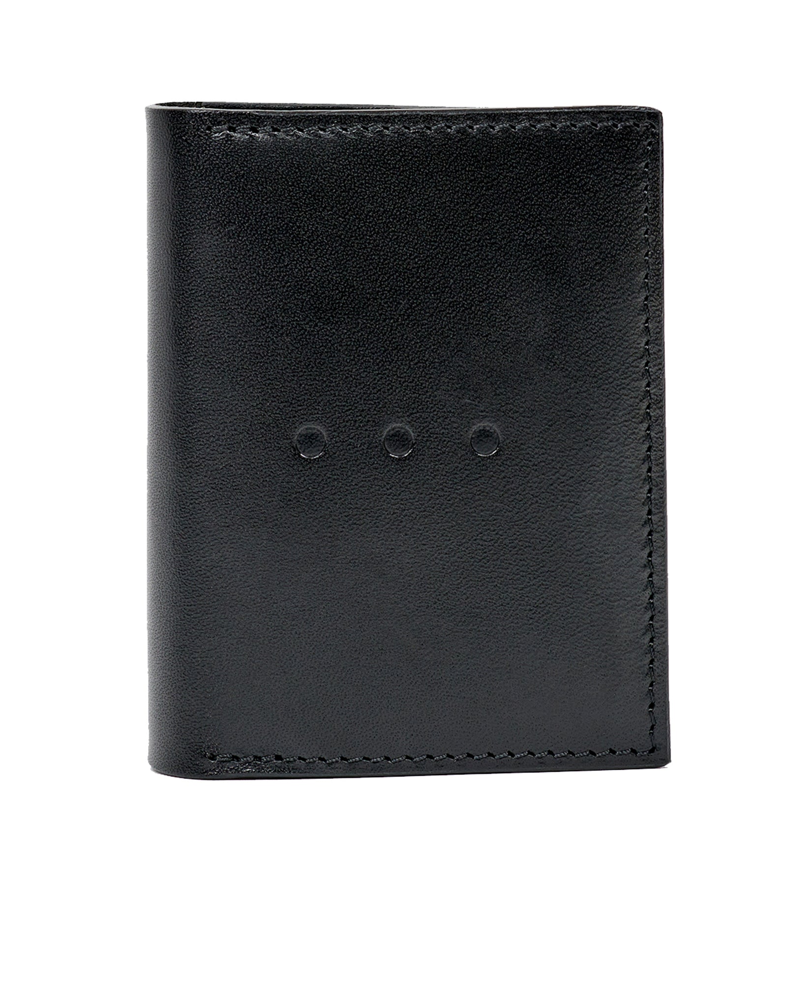 Awling Folding Card Case with Gusset - Pitch Black