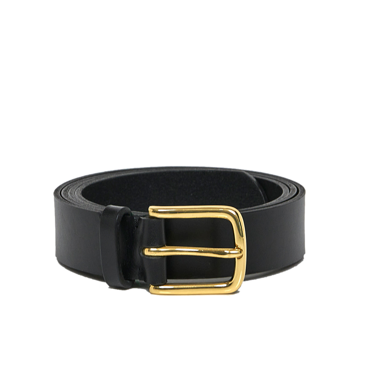 Awling Foster Belt - Pitch Black & Polished Brass