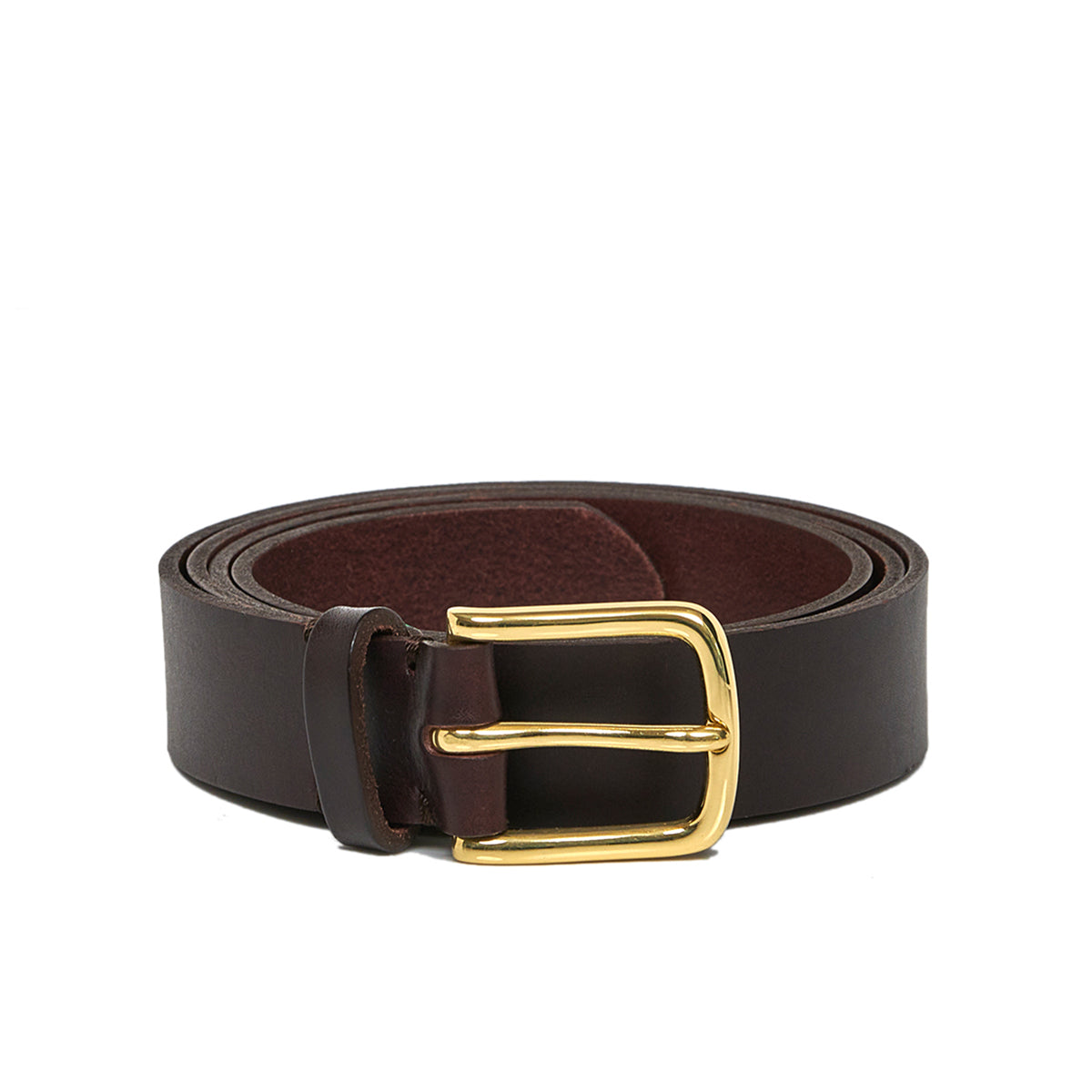Awling Foster Belt - Walnut Brown & Polished Brass