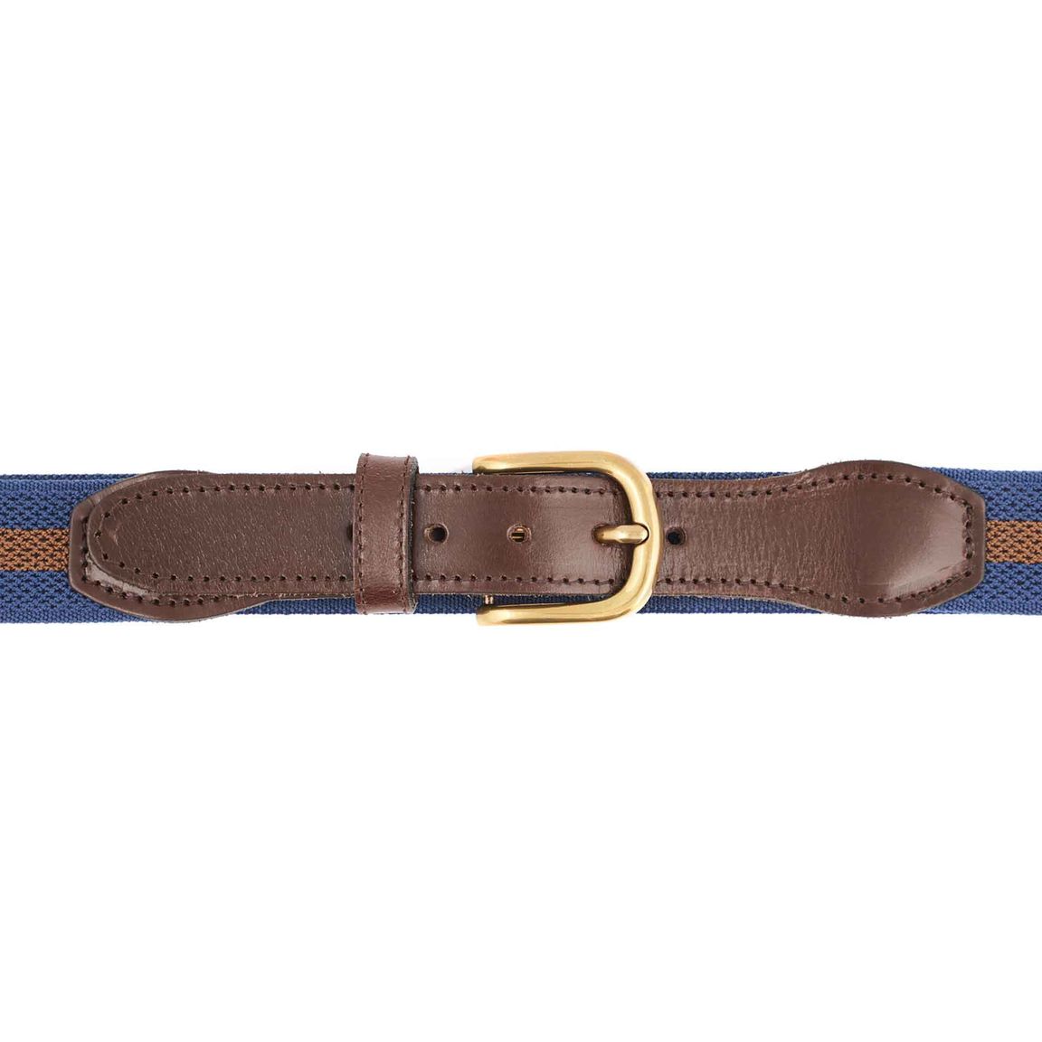RAF Canvas Webbing Belt - Blue & Caramel