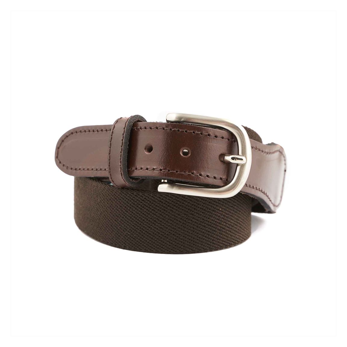 Canvas Webbing Belt - Brown