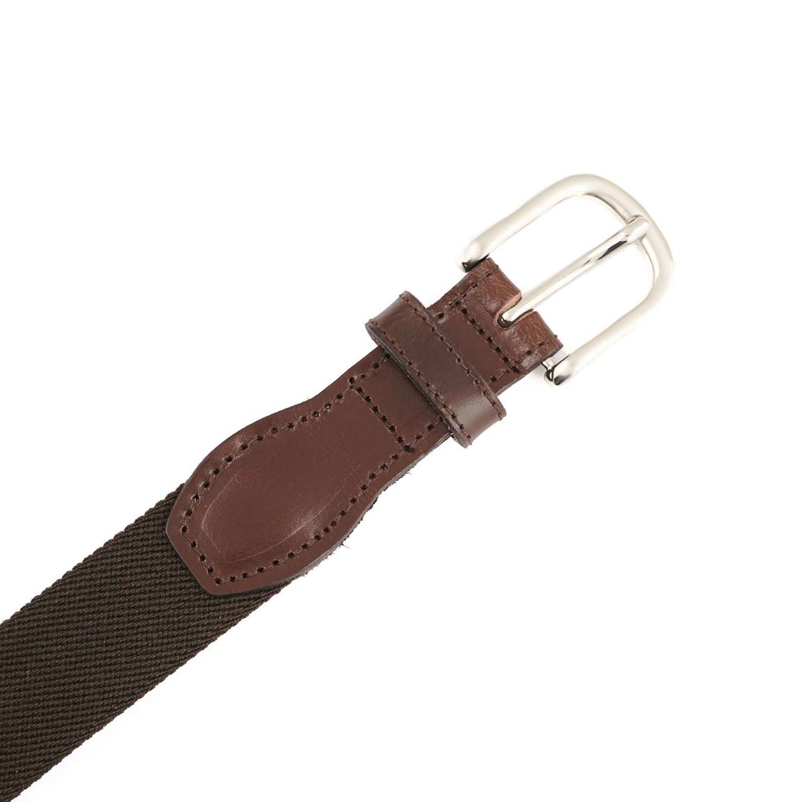 Canvas Webbing Belt - Brown