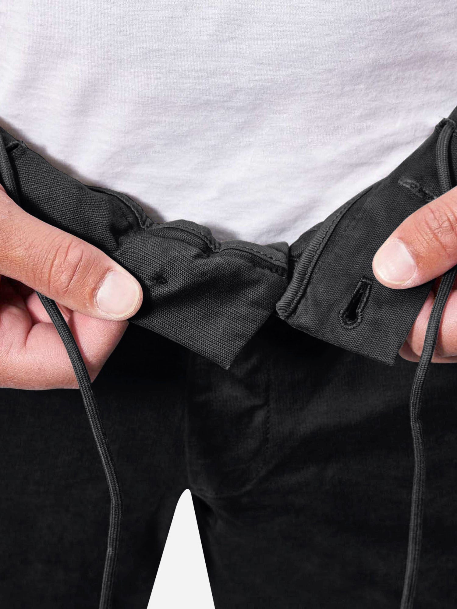 Grey Broken Twill Drawstring Trouser - LUCKY LAST