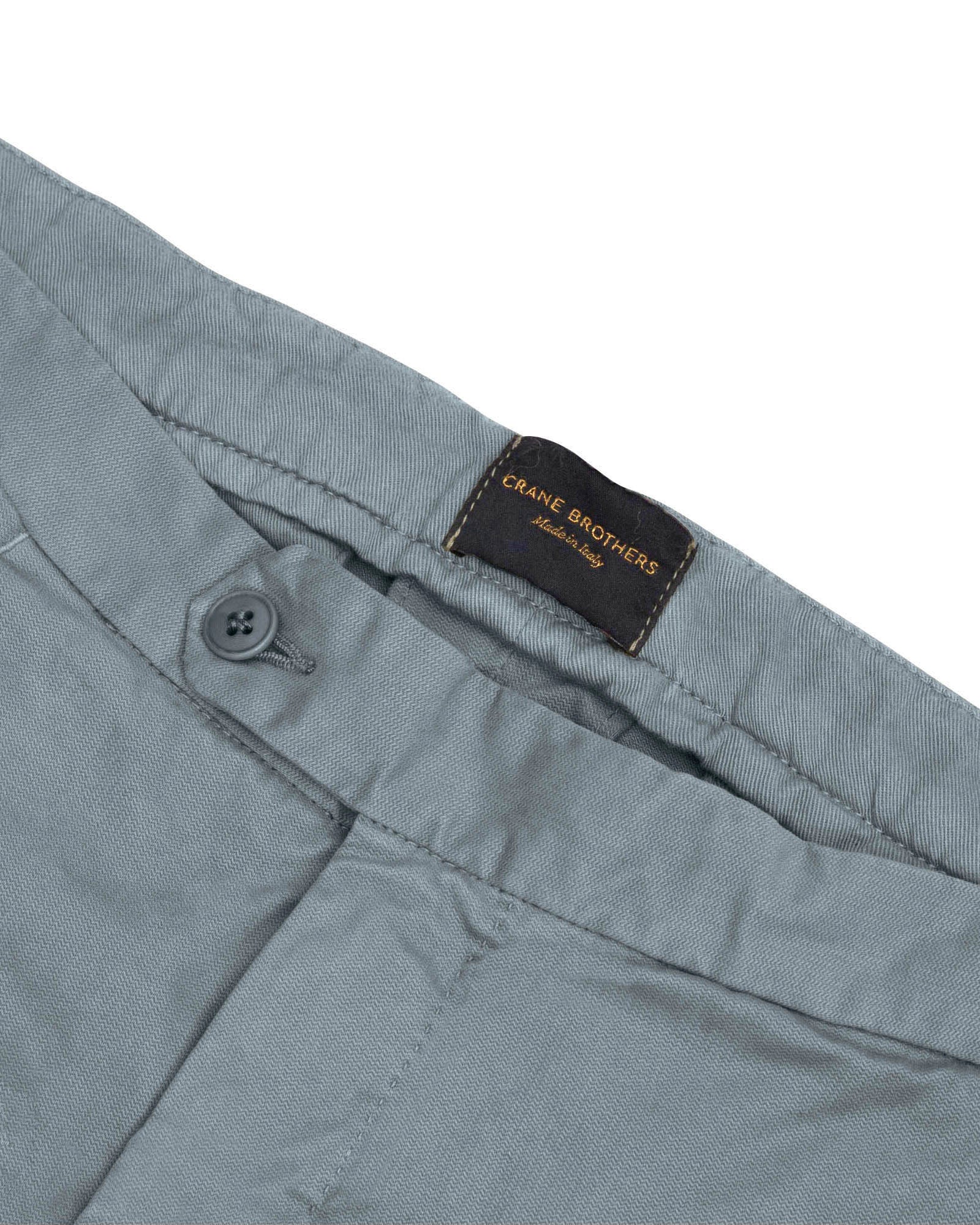 Slate Blue Broken Twill Chino - LUCKY LAST
