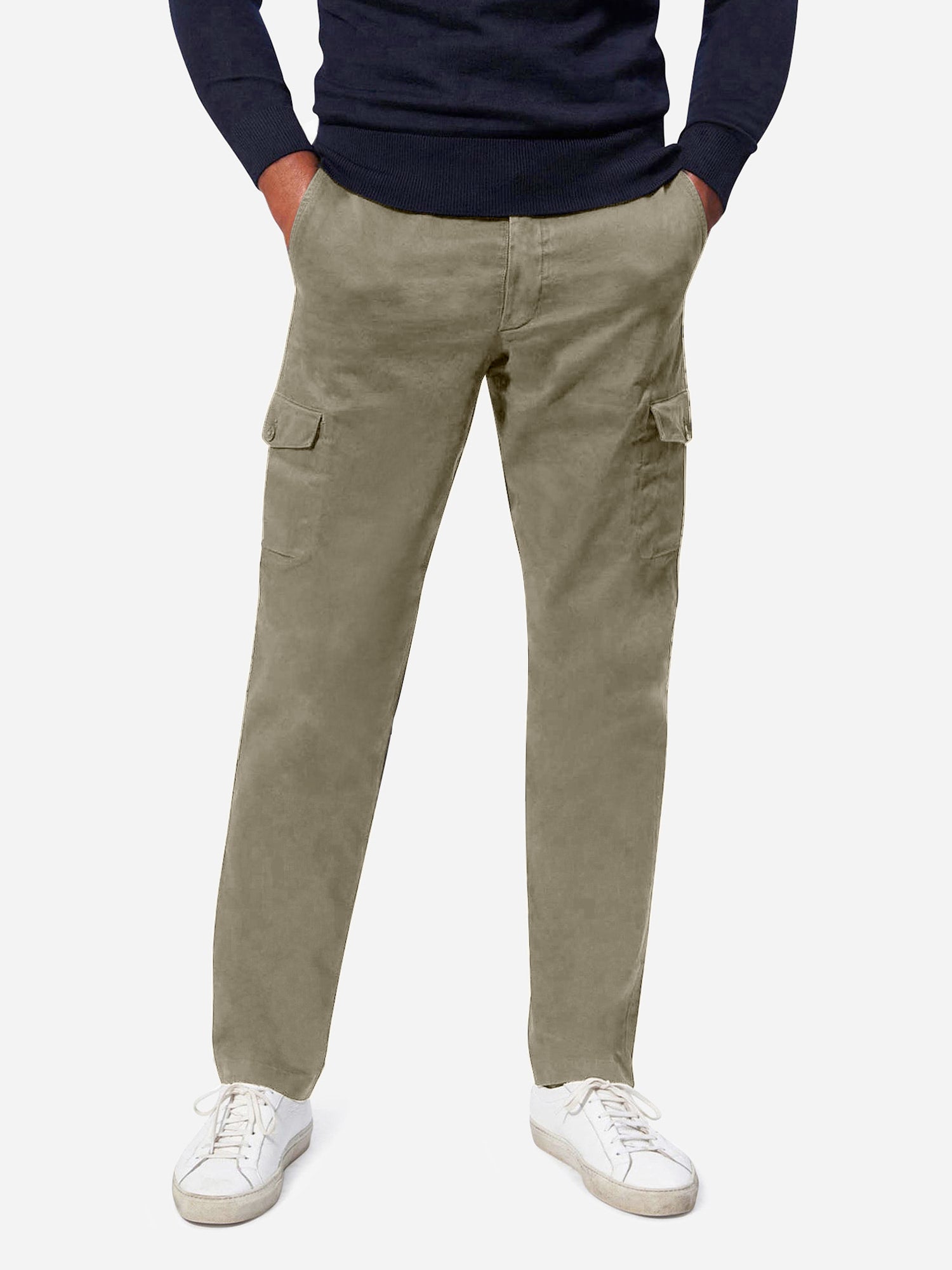 Olive Broken Twill Dress Cargo Trouser