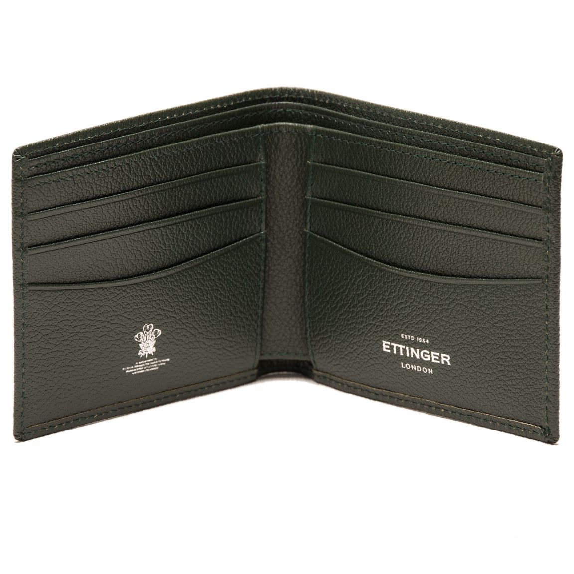 Ettinger Billfold Wallet - Forest Green Capra Leather