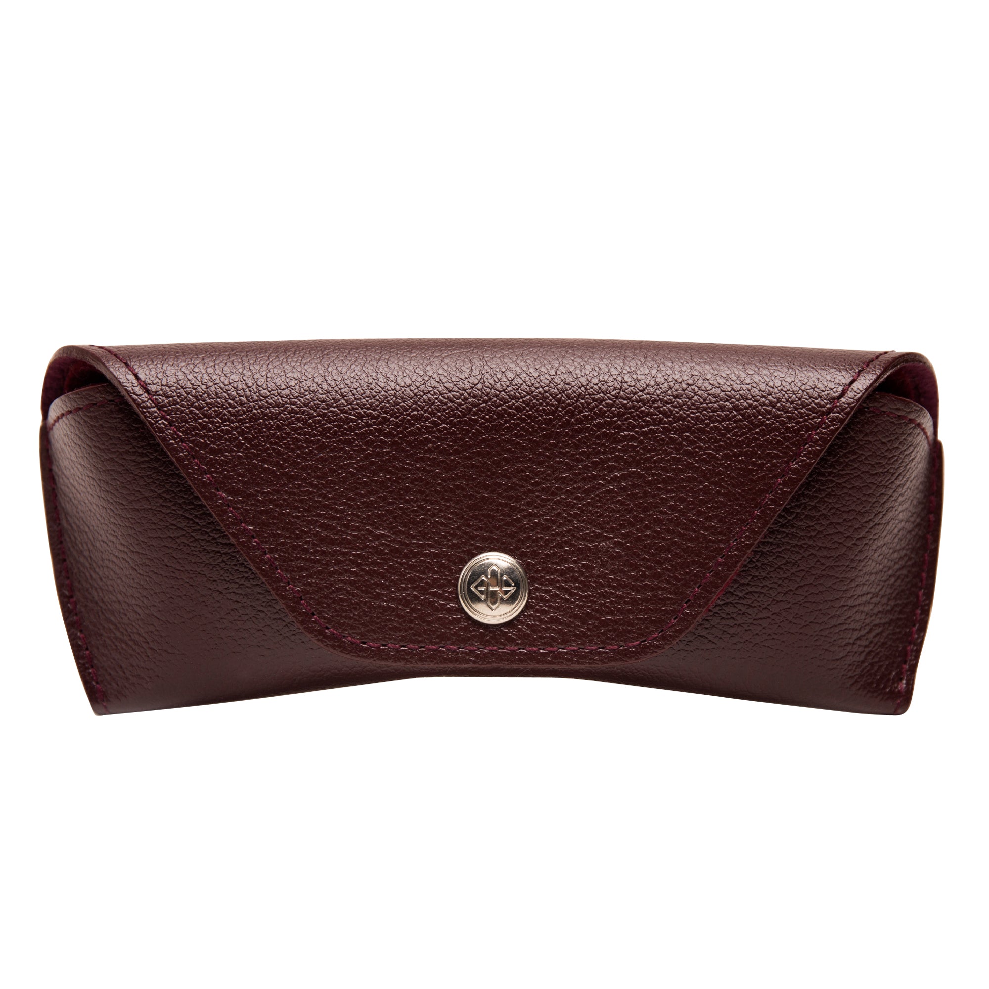 Ettinger Capra Leather Glasses Case - Bordeaux