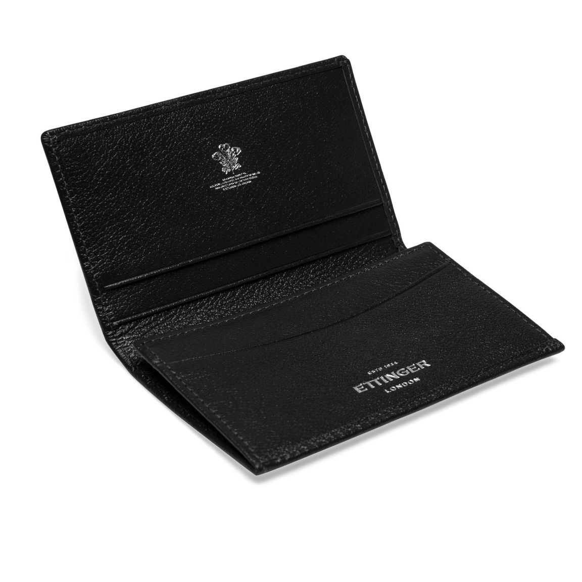 Ettinger Capra Leather Visiting Card Case - Black