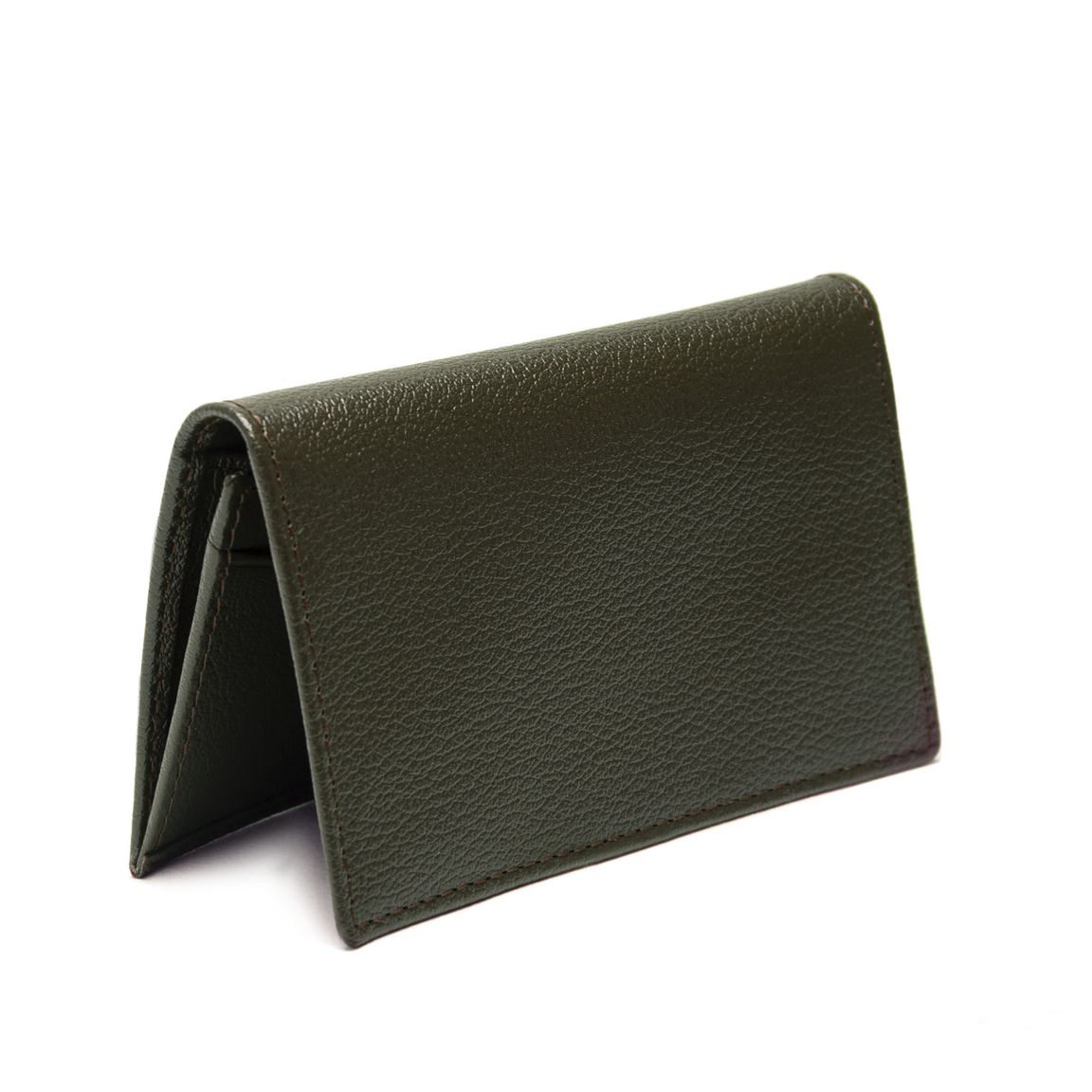 Ettinger Capra Leather Visiting Card Case - Forest Green