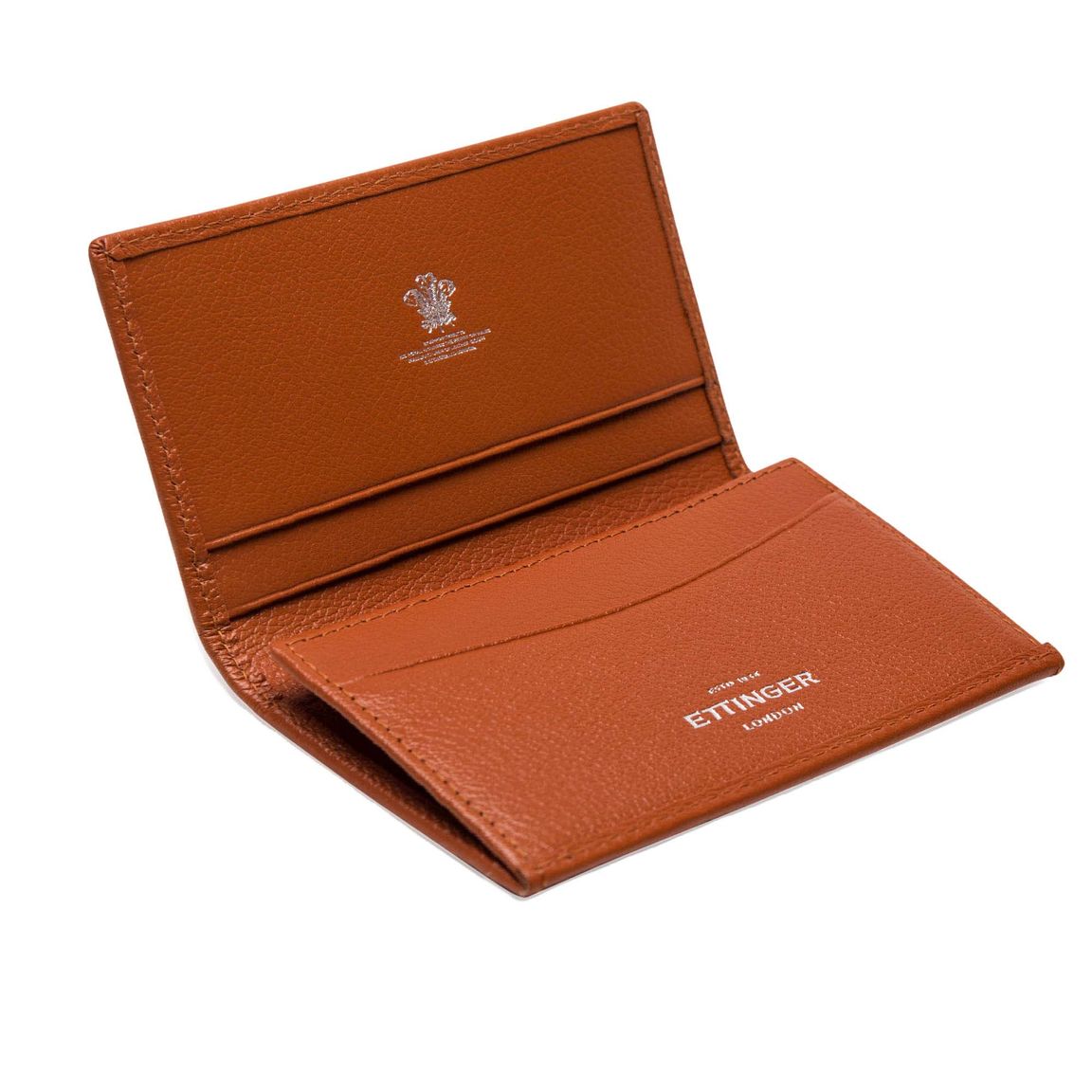 Ettinger Capra Leather Visiting Card Case - Tan