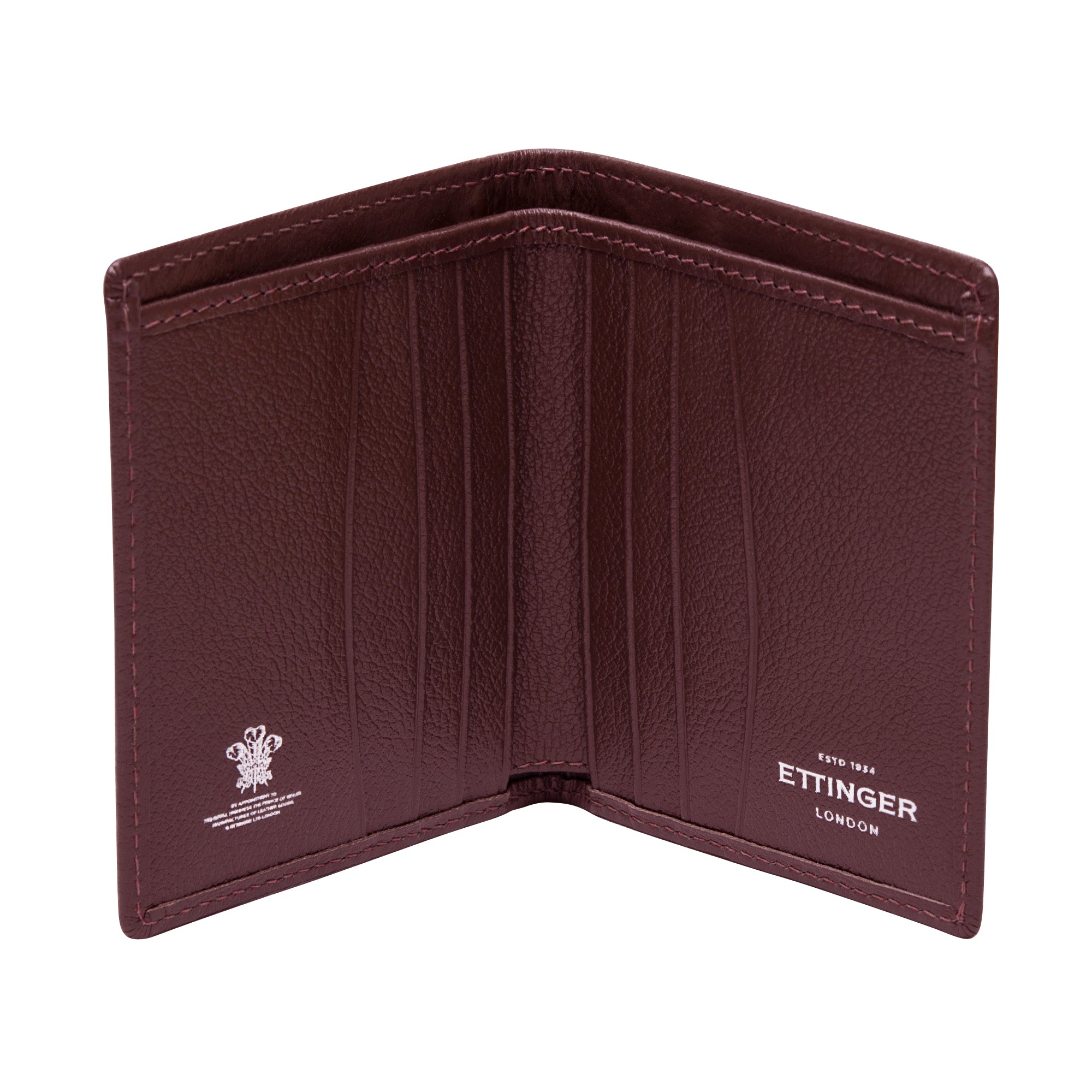 Ettinger Capra Leather Mini Wallet - Bourdeaux
