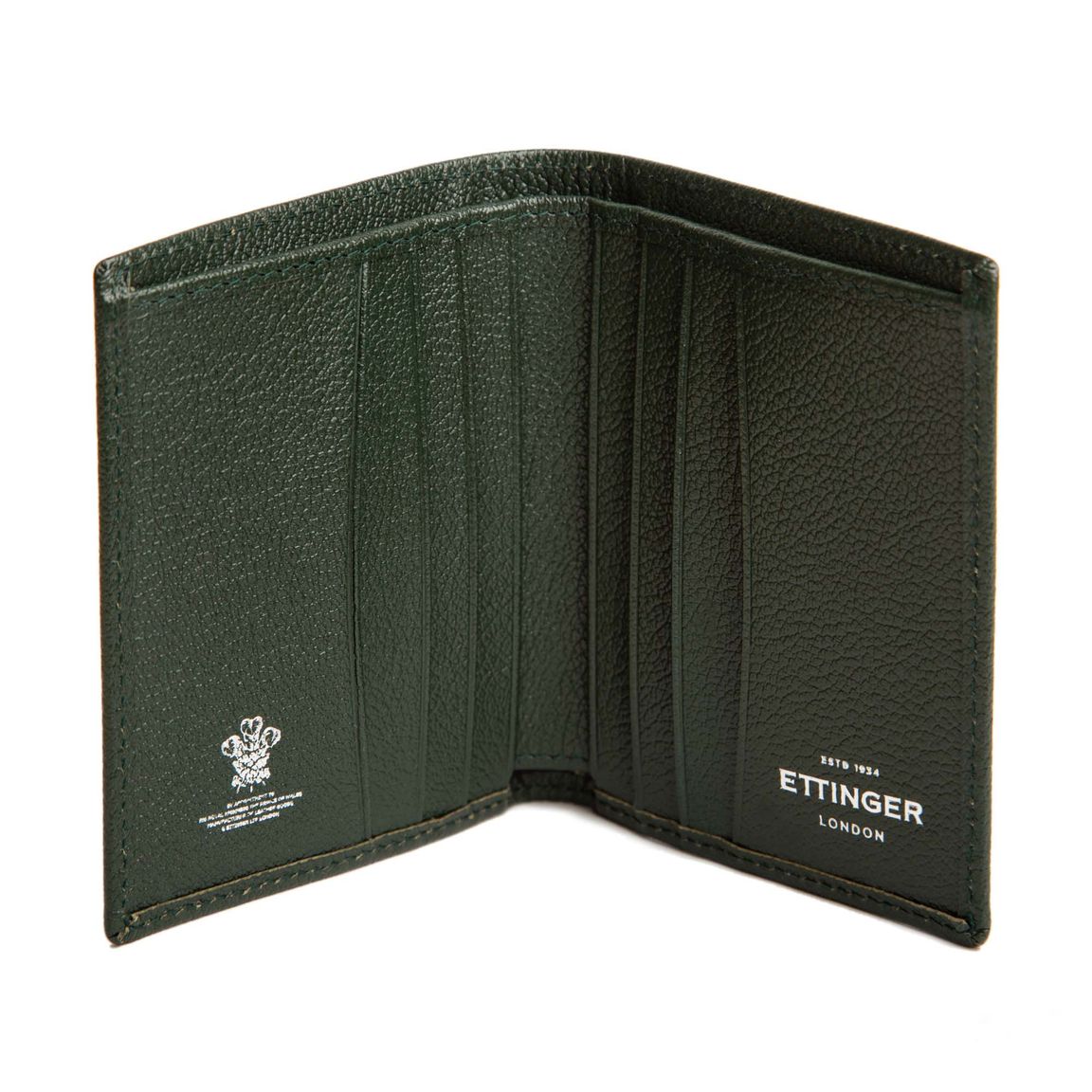 Ettinger Capra Leather Mini Wallet - Forest Green