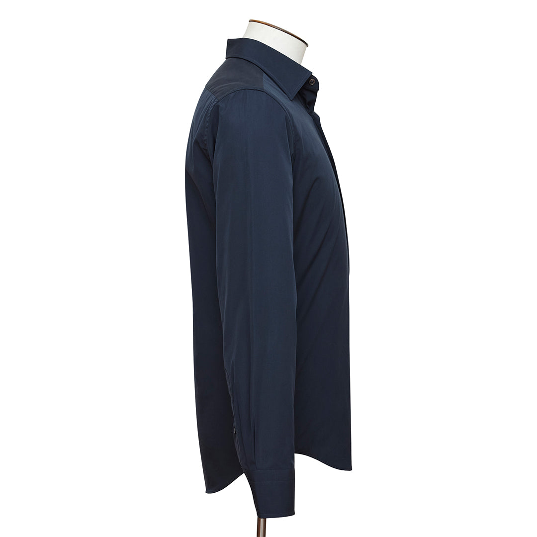 Poplin Spread Collar Shirt - Navy