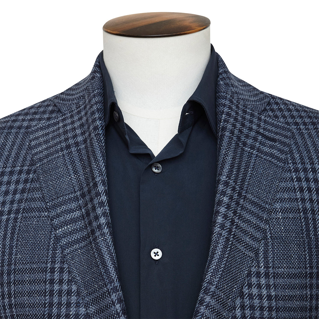 Poplin Spread Collar Shirt - Navy