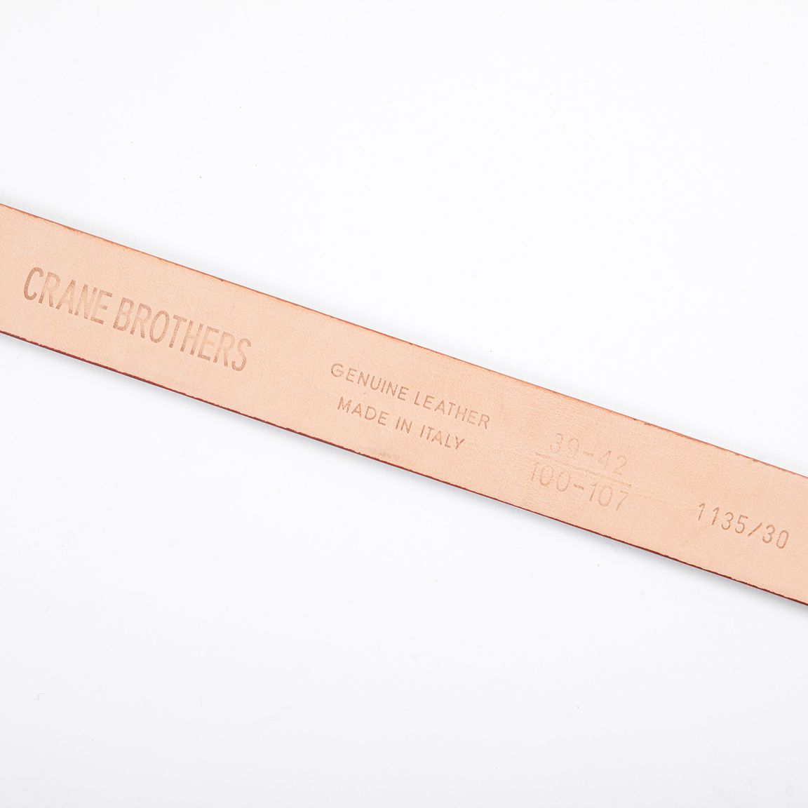 Polished Calf Leather Belt - Tan