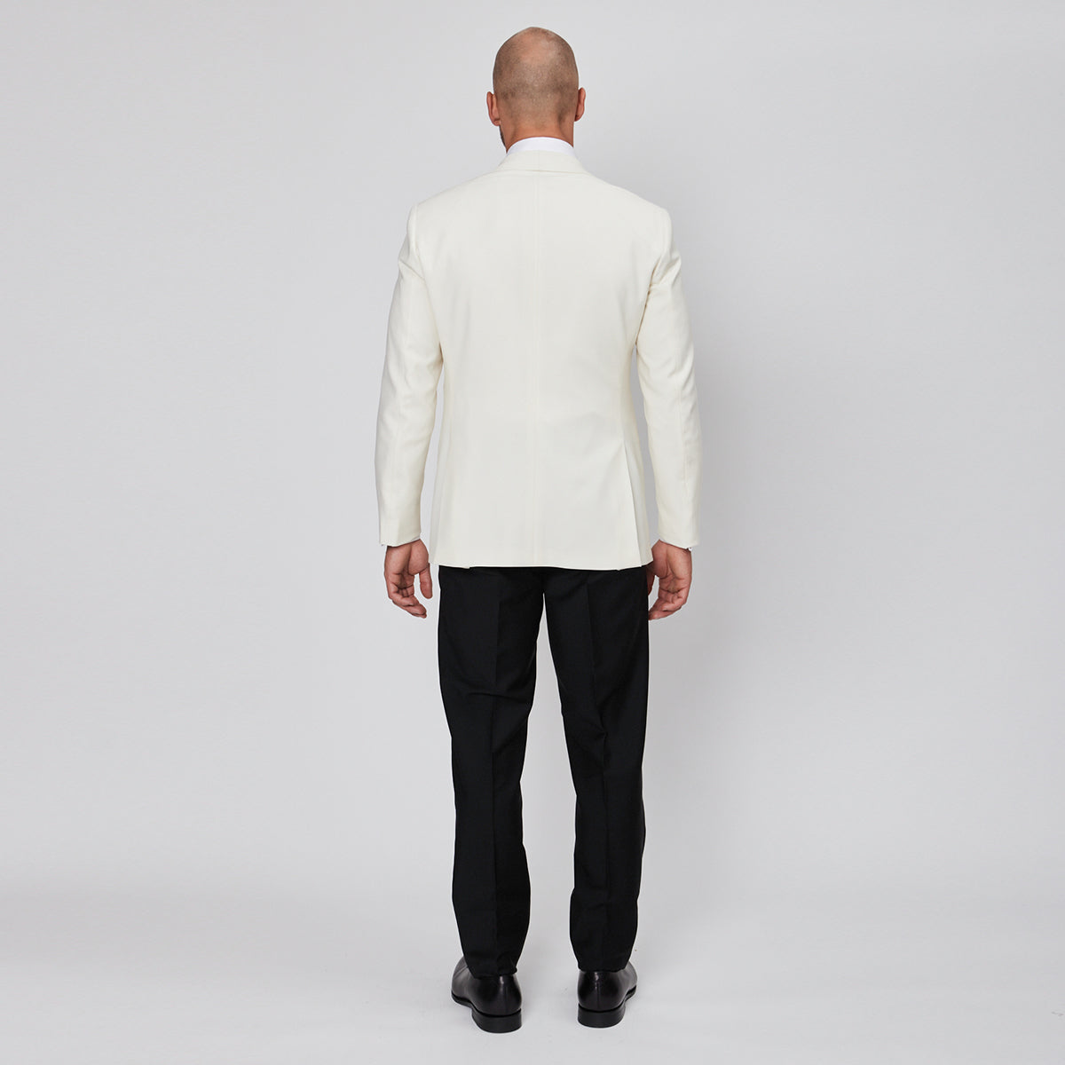 Off-White Wool Faille Smoking Jacket - Minor Mark on Lapel