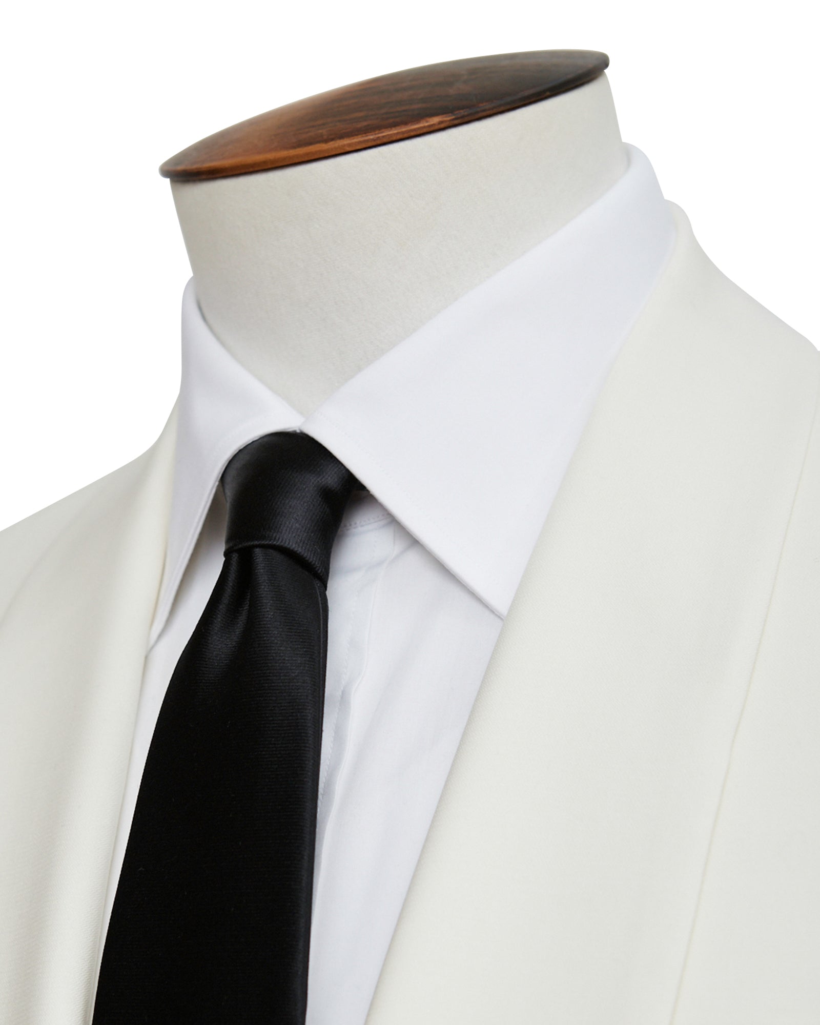 Off-White Wool Faille Smoking Jacket - Minor Mark on Lapel