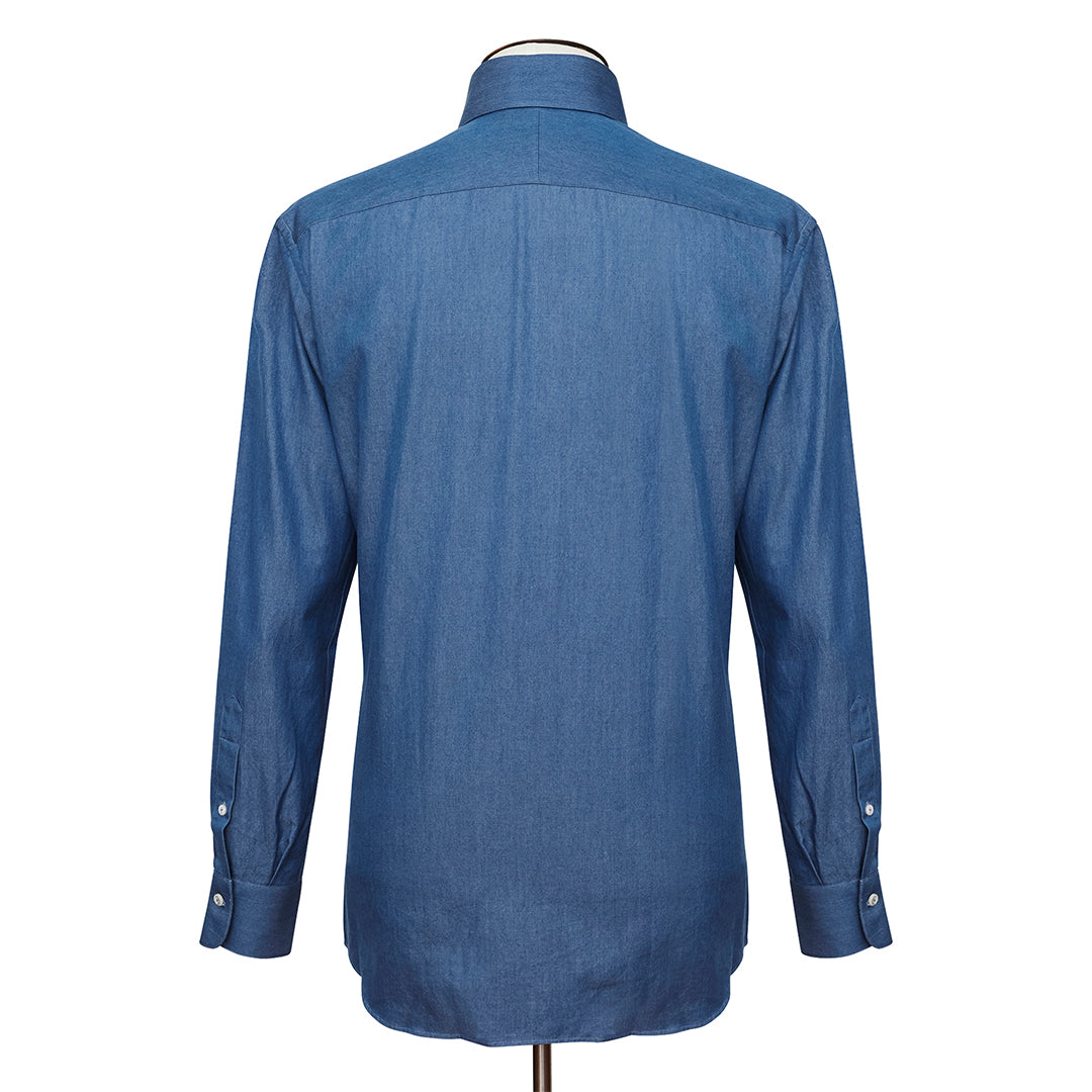 Mid Blue Denim Button-Down Shirt - LUCKY LAST