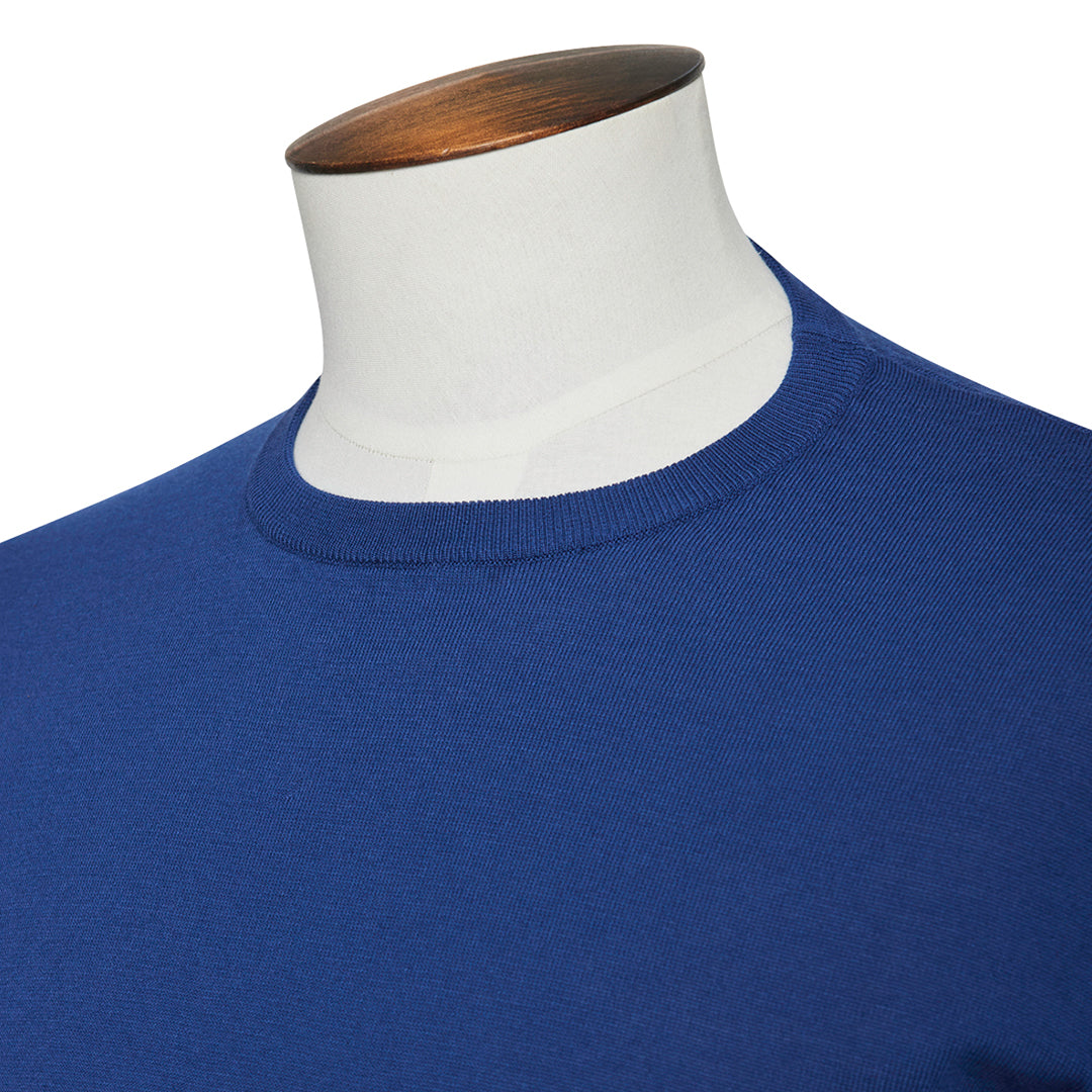 Marine Blue Ribbed T-Shirt - Lucky Last