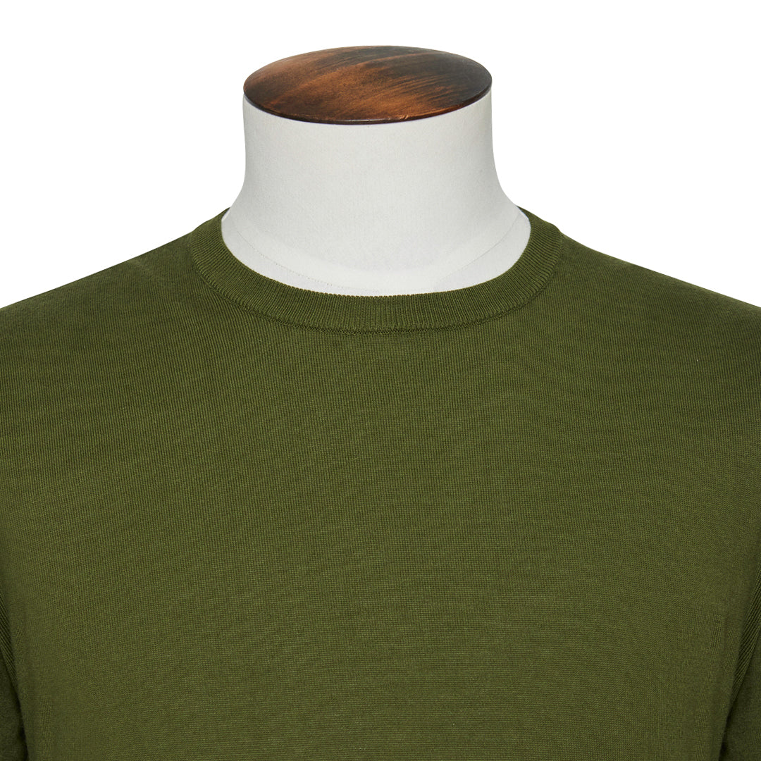 Olive Ribbed T-Shirt