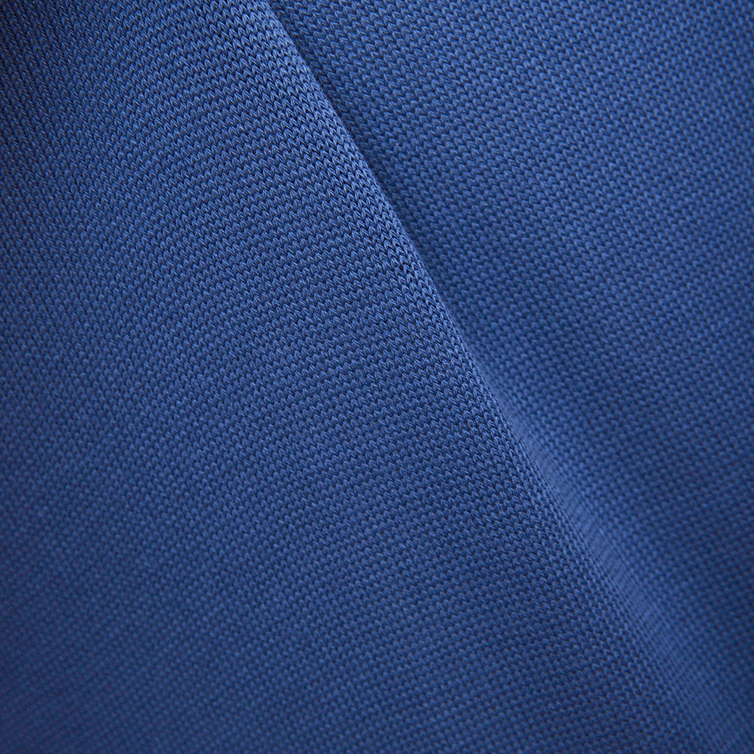 Marine Blue Cotton Ribbed Crewneck Sweater - LUCKY LAST