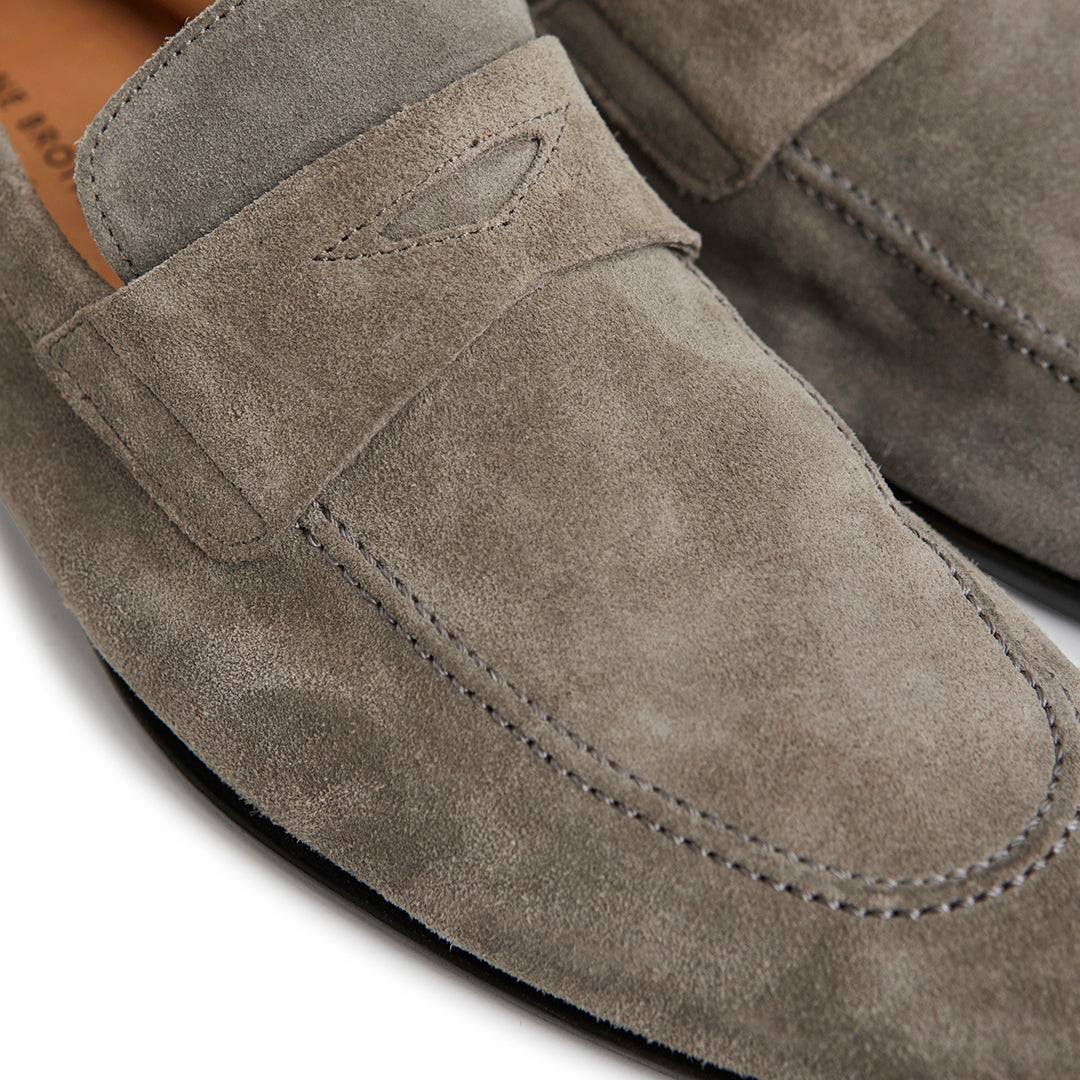 Suede Soft Loafer - Mid Grey