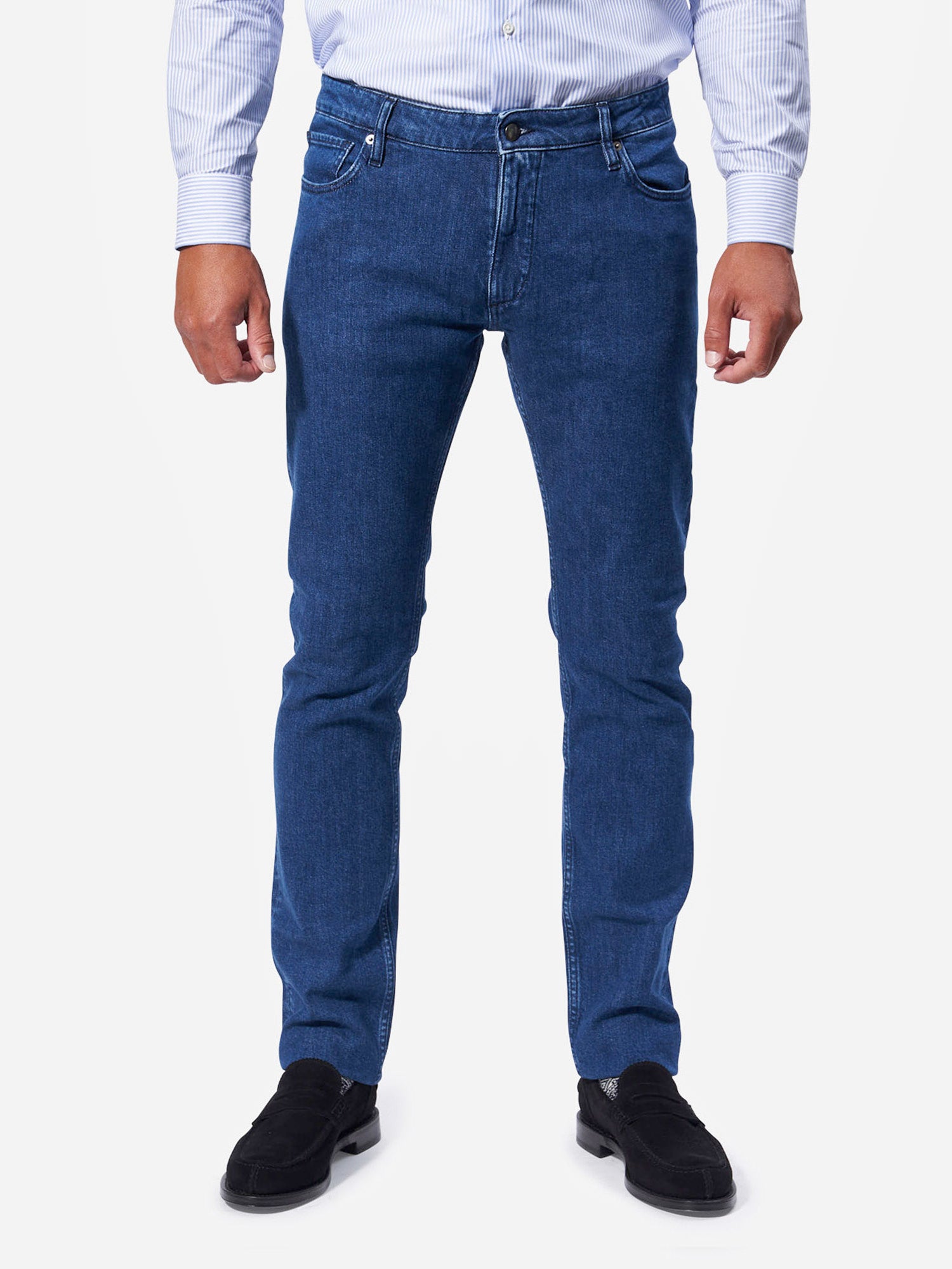 Mid Blue Denim Wash Jeans - LUCKY LAST